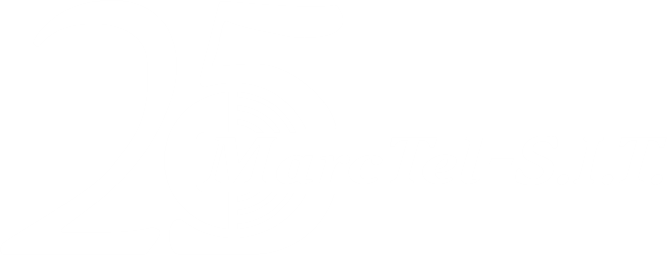 logo Marctel-S.I.T. 25ani alb